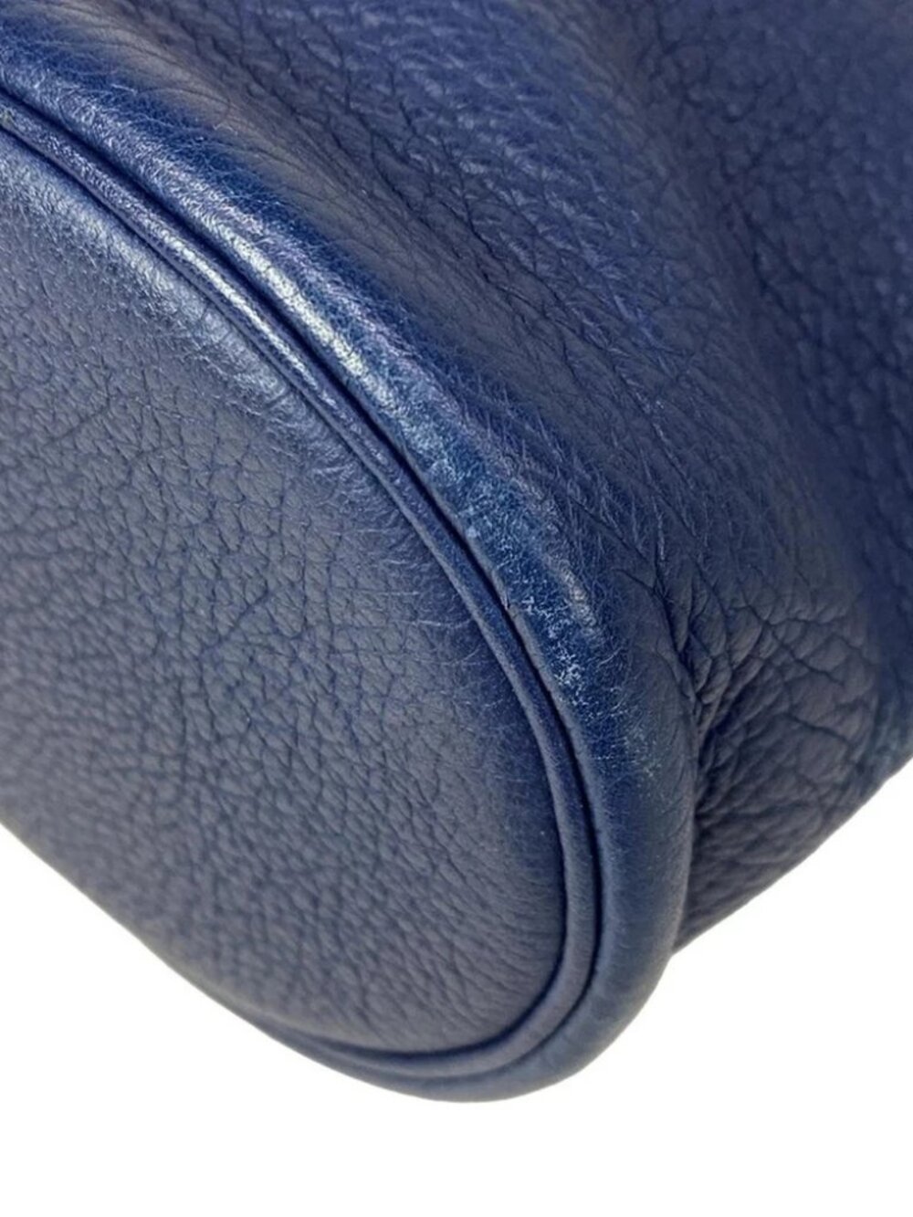 HERMES Movie fam - Blue Vachette Crispe Fjord Circle Y Backpack - Picture 8 of 16